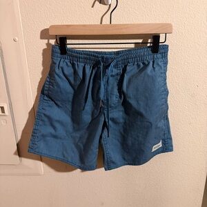 Rhythm Swim Trunks Elastic Waist Boardshorts Blue Size 30